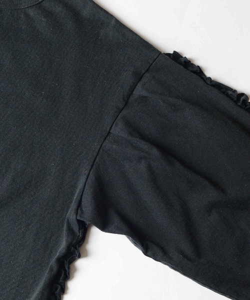 HOLIDAY(ホリデイ)の「SUPER FINE DRY RUFFLE RUFFLE L/S TOPS スーパーファインドライラッフルラッフルロングスリーブトップス(Tシャツ/カットソー・レディース・ダークネイビー/ホワイト/ブラック・XL)」の11枚目の写真