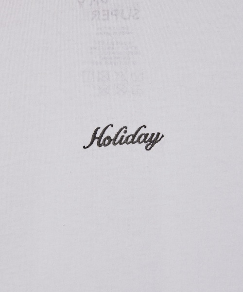 HOLIDAY（ホリデイ）の「SUPER FINE DRY RUFFLE RUFFLE L/S TOPS スーパーファインドライラッフルラッフルロングスリーブトップス（Tシャツ/カットソー・レディース・ダークネイビー/ホワイト/ブラック/グリーン・XL）」の18枚目の写真