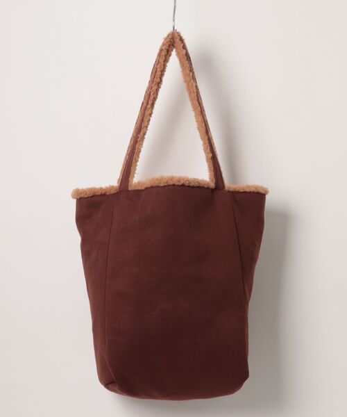 tone(トーン)の「【88eighty-eight】ふわふわもこもこ子犬刺繍リバーシブルトートバッグ【import】(MA)(トートバッグ・レディース・ブラウン・FREE)」の2枚目の写真