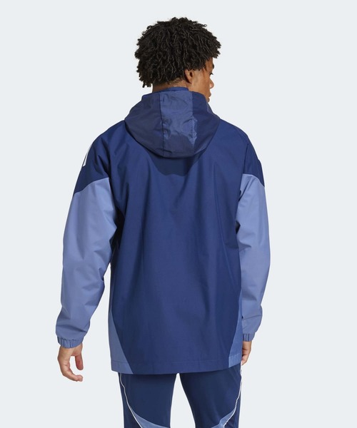 adidas(アディダス)の「ティロ 25 コンペティション オールウェザージャケット / アディダス adidas(その他アウター・メンズ・ブルー・X-LARGE/XX-LARGE/LARGE/MEDIUM/SMALL)」の2枚目の写真