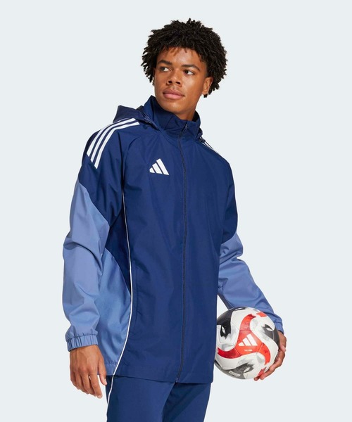 adidas(アディダス)の「ティロ 25 コンペティション オールウェザージャケット / アディダス adidas(その他アウター・メンズ・ブルー・X-LARGE/XX-LARGE/LARGE/MEDIUM/SMALL)」の5枚目の写真