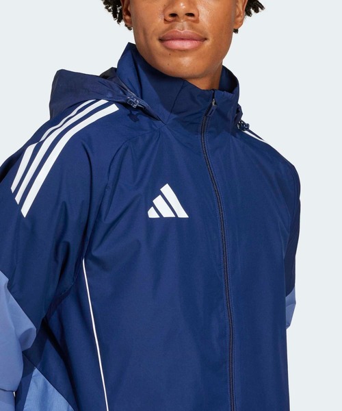 adidas(アディダス)の「ティロ 25 コンペティション オールウェザージャケット / アディダス adidas(その他アウター・メンズ・ブルー・X-LARGE/XX-LARGE/LARGE/MEDIUM/SMALL)」の4枚目の写真