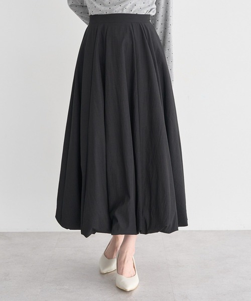 earth music&ecology（アースミュージックアンドエコロジー）の「バルーンスカート（スカート・レディース・ブラック/アイボリー・FREE）」の2枚目の写真