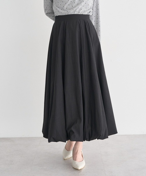 earth music&ecology（アースミュージックアンドエコロジー）の「バルーンスカート（スカート・レディース・ブラック/アイボリー・FREE）」の4枚目の写真