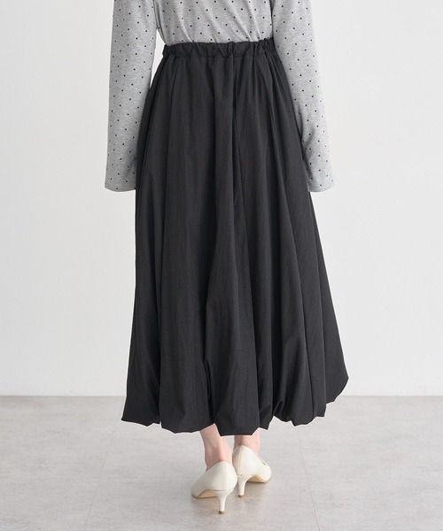 earth music&ecology（アースミュージックアンドエコロジー）の「バルーンスカート（スカート・レディース・ブラック/アイボリー・FREE）」の6枚目の写真