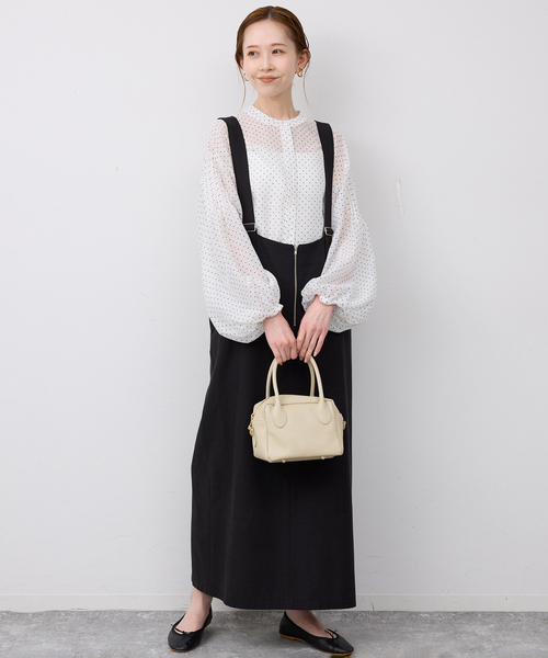 SLOBE IENA(スローブイエナ)の「ドットピンタックバルーンスリーブブラウス(シャツ/ブラウス・レディース・ホワイト/ブラック・FREE)」の19枚目の写真