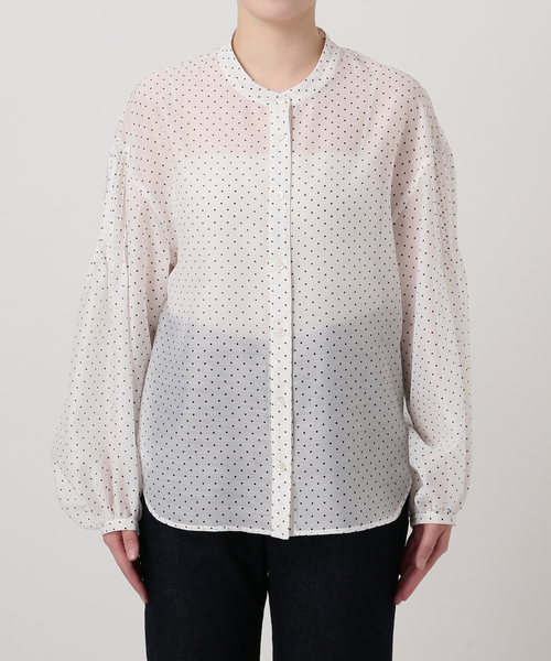 SLOBE IENA(スローブイエナ)の「ドットピンタックバルーンスリーブブラウス(シャツ/ブラウス・レディース・ホワイト/ブラック・FREE)」の14枚目の写真