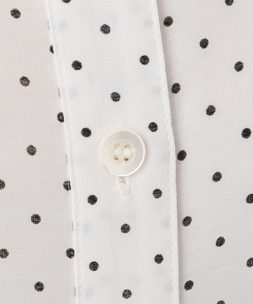 SLOBE IENA(スローブイエナ)の「ドットピンタックバルーンスリーブブラウス(シャツ/ブラウス・レディース・ホワイト/ブラック・FREE)」の15枚目の写真