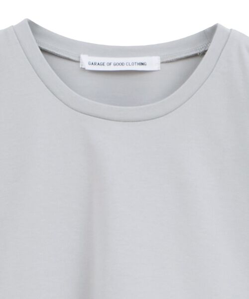 GARAGE OF GOOD CLOTHING（ガレージオブグッドクロージング）の「異素材MIXアシメドレーププルオーバー（Tシャツ/カットソー・レディース・カーキ/ブラック/ライトグレー・FREE）」の15枚目の写真