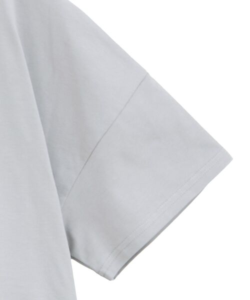 GARAGE OF GOOD CLOTHING（ガレージオブグッドクロージング）の「異素材MIXアシメドレーププルオーバー（Tシャツ/カットソー・レディース・カーキ/ブラック/ライトグレー・FREE）」の16枚目の写真