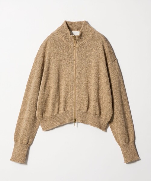 conte ポロカラー カーディガン ニット conte＞ ハイネック ジップカーディガン（カーディガン/ボレロ