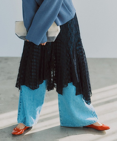 studio CLIP（スタディオクリップ）の「レースビスチェワンピース（ワンピース・レディース・アイボリー/ブラック・FREE）」の2枚目の写真