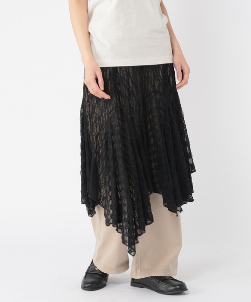 studio CLIP（スタディオクリップ）の「レースビスチェワンピース（ワンピース・レディース・アイボリー/ブラック・FREE）」の3枚目の写真