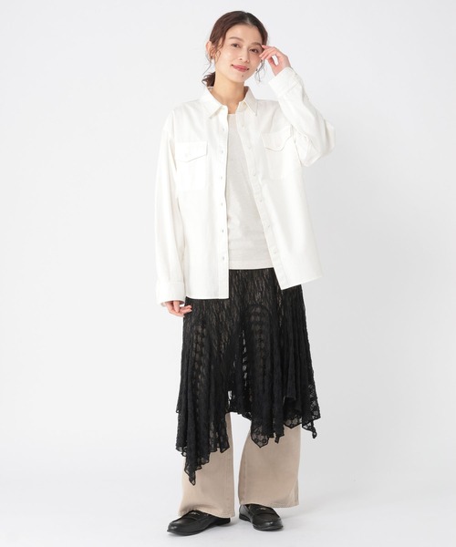 studio CLIP（スタディオクリップ）の「レースビスチェワンピース（ワンピース・レディース・アイボリー/ブラック・FREE）」の6枚目の写真