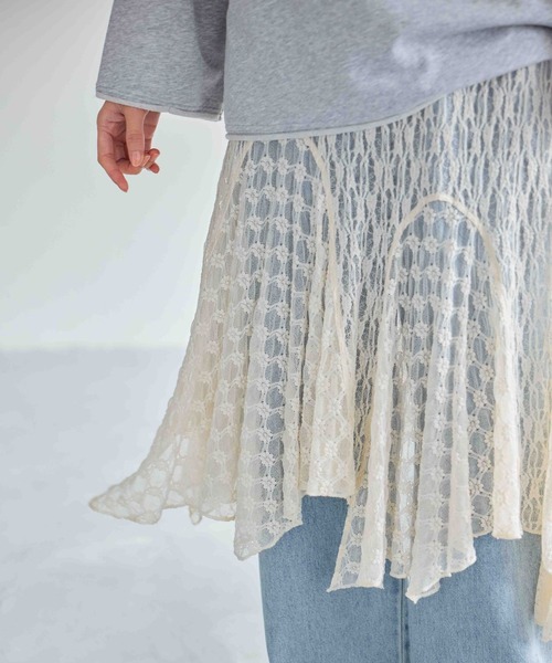 studio CLIP（スタディオクリップ）の「レースビスチェワンピース（ワンピース・レディース・アイボリー/ブラック・FREE）」の9枚目の写真