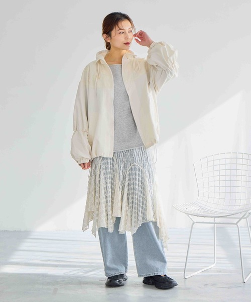 studio CLIP（スタディオクリップ）の「レースビスチェワンピース（ワンピース・レディース・アイボリー/ブラック・FREE）」の12枚目の写真