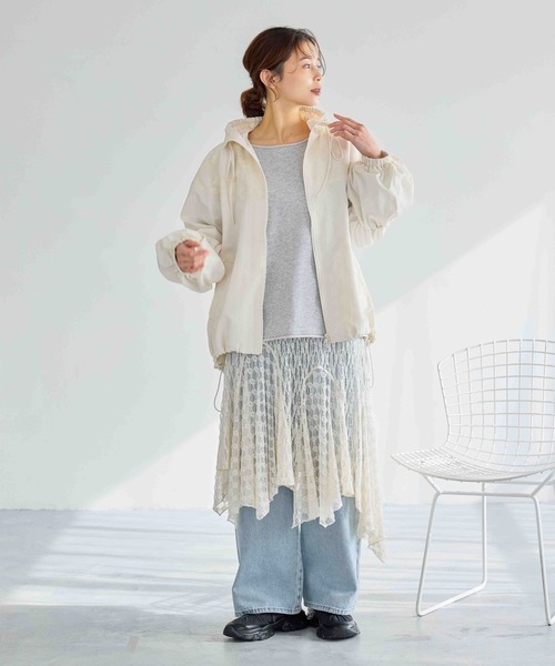 studio CLIP（スタディオクリップ）の「レースビスチェワンピース（ワンピース・レディース・アイボリー/ブラック・FREE）」の14枚目の写真