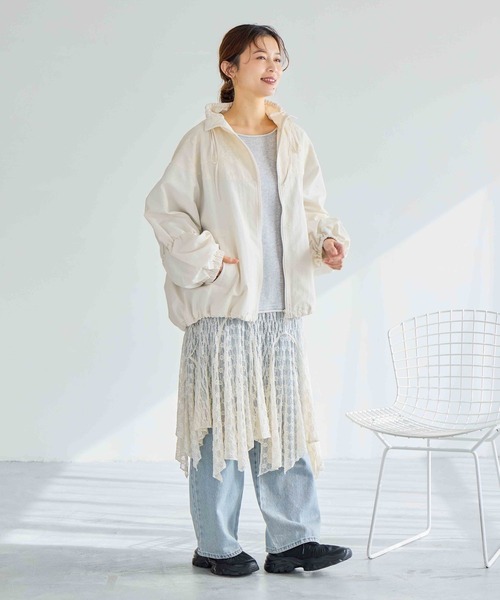 studio CLIP（スタディオクリップ）の「レースビスチェワンピース（ワンピース・レディース・アイボリー/ブラック・FREE）」の15枚目の写真