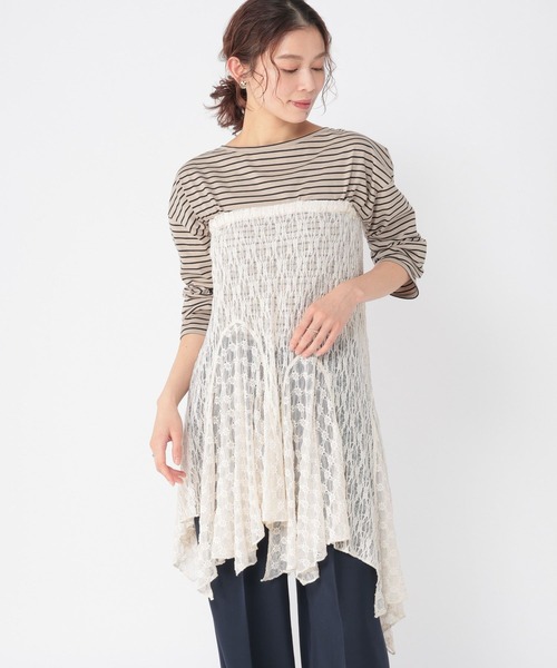 studio CLIP（スタディオクリップ）の「レースビスチェワンピース（ワンピース・レディース・アイボリー/ブラック・FREE）」の16枚目の写真