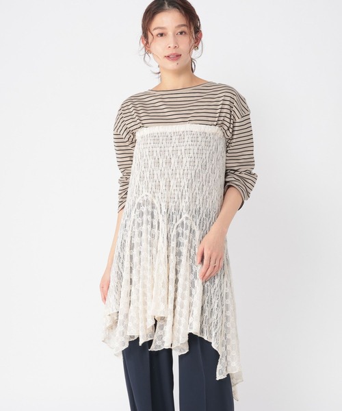 studio CLIP（スタディオクリップ）の「レースビスチェワンピース（ワンピース・レディース・アイボリー/ブラック・FREE）」の17枚目の写真