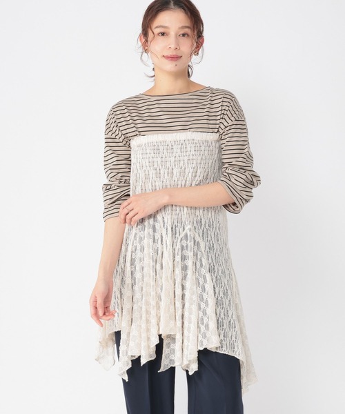 studio CLIP（スタディオクリップ）の「レースビスチェワンピース（ワンピース・レディース・アイボリー/ブラック・FREE）」の18枚目の写真