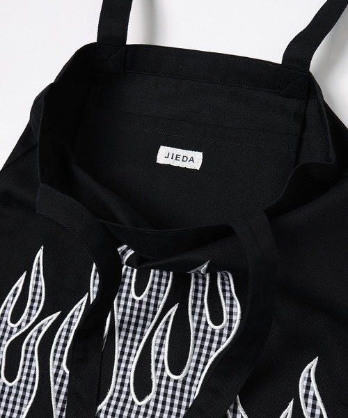 JIEDA(ジエダ)の「FLAME PATTERN TOTE BAG(エコバッグ/サブバッグ・メンズ・ブラウン/ブラック/ホワイト・ONESIZE)」の10枚目の写真