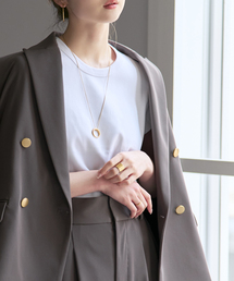 Noble（ノーブル）の「《追加・WEB限定カラー》スビンコットンスムースコンパクトTシャツ（Tシャツ/カットソー）」