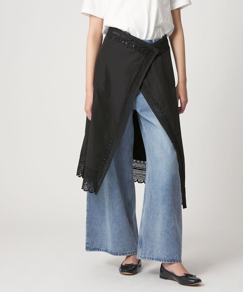 CITEN（シテン）の「＜CITEN＞2WAYレースキャミワンピース（ワンピース・レディース・ホワイト/ブラック・FREE）」の5枚目の写真