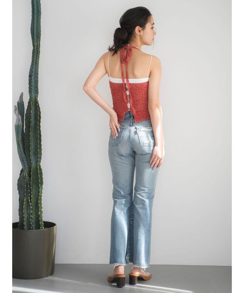 Ungrid(アングリッド)の「ホルターネックニットキャミソール(キャミソール・レディース・オレンジ/グリーン/オフホワイト・FREE)」の10枚目の写真