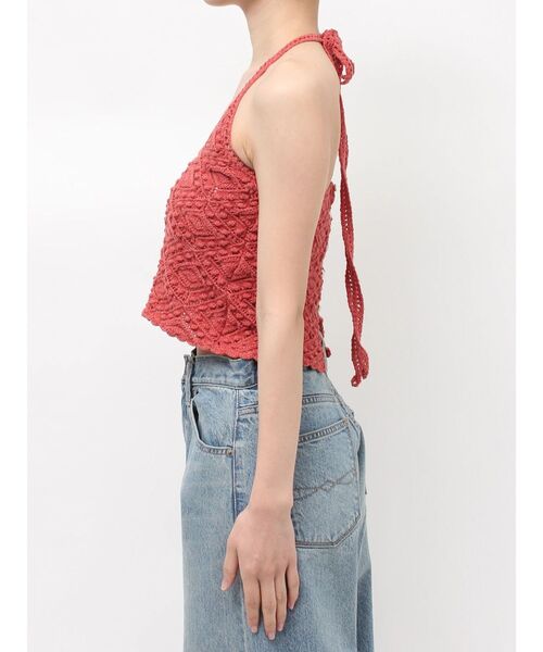 Ungrid(アングリッド)の「ホルターネックニットキャミソール(キャミソール・レディース・オレンジ/グリーン/オフホワイト・FREE)」の17枚目の写真