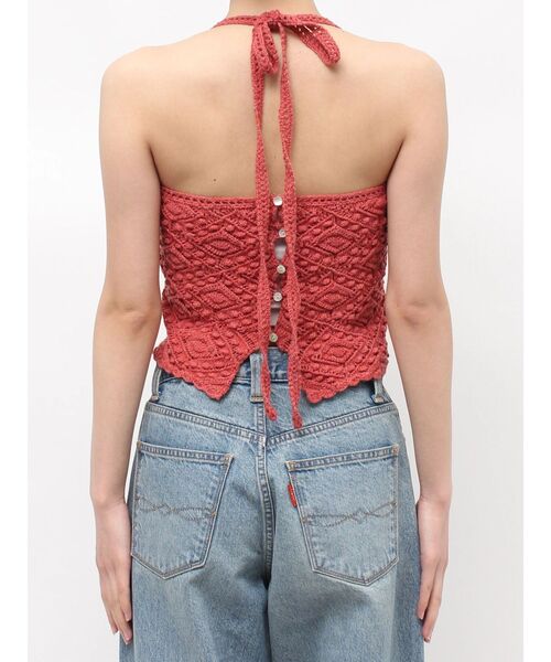 Ungrid(アングリッド)の「ホルターネックニットキャミソール(キャミソール・レディース・オレンジ/グリーン/オフホワイト・FREE)」の18枚目の写真