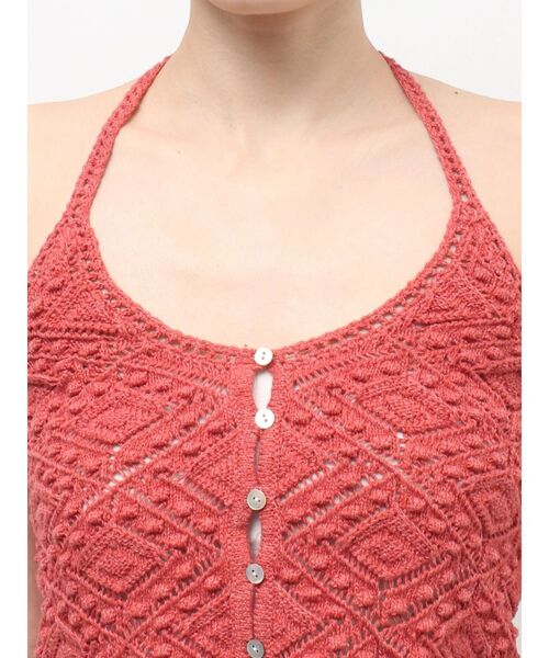 Ungrid(アングリッド)の「ホルターネックニットキャミソール(キャミソール・レディース・オレンジ/グリーン/オフホワイト・FREE)」の19枚目の写真