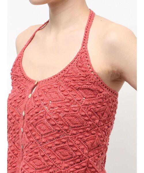 Ungrid(アングリッド)の「ホルターネックニットキャミソール(キャミソール・レディース・オレンジ/グリーン/オフホワイト・FREE)」の20枚目の写真