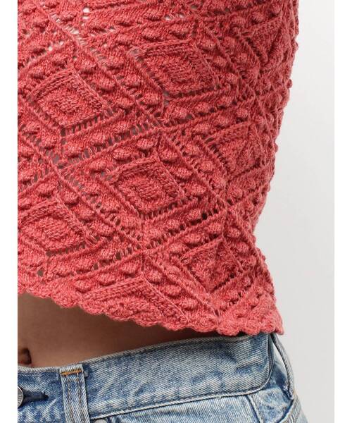 Ungrid(アングリッド)の「ホルターネックニットキャミソール(キャミソール・レディース・オレンジ/グリーン/オフホワイト・FREE)」の21枚目の写真