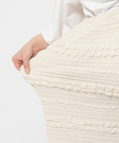 LEPSIM（レプシィム）の「【産前・産後対応】マタニティ／ジャガードナロースカート2　670078（マタニティウェア/グッズ・レディース・ブラック/ナチュラル・FREE）」の11枚目の写真