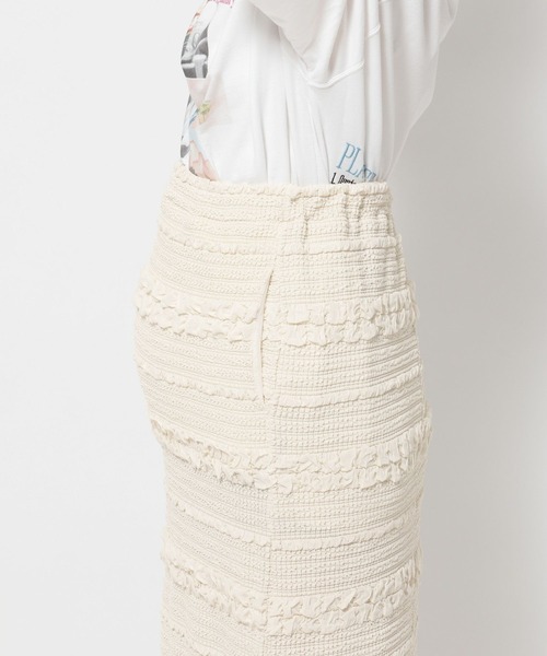 LEPSIM（レプシィム）の「【産前・産後対応】マタニティ／ジャガードナロースカート2　670078（マタニティウェア/グッズ・レディース・ブラック/ナチュラル・FREE）」の15枚目の写真