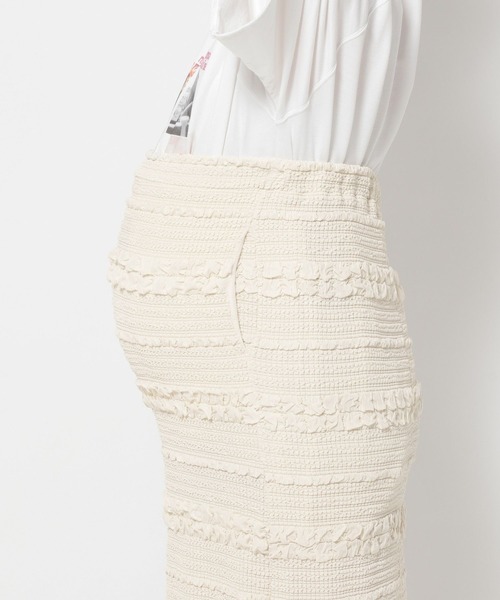 LEPSIM（レプシィム）の「【産前・産後対応】マタニティ／ジャガードナロースカート2　670078（マタニティウェア/グッズ・レディース・ブラック/ナチュラル・FREE）」の16枚目の写真