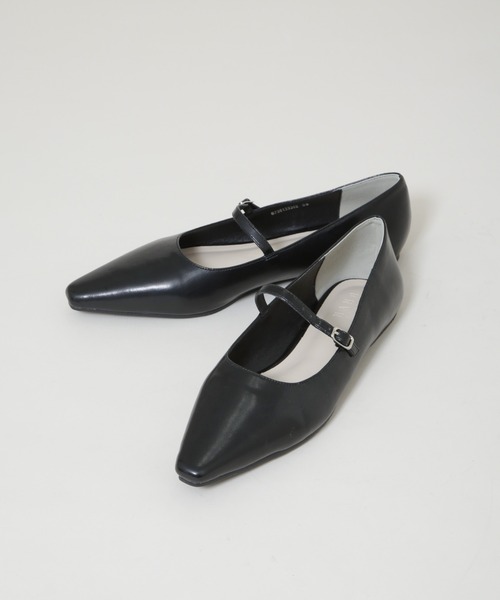 NANO universe(ナノユニバース)の「メリージェーンフラットパンプス(パンプス・レディース・ライトベージュ/ブラック・38/37/36)」の5枚目の写真