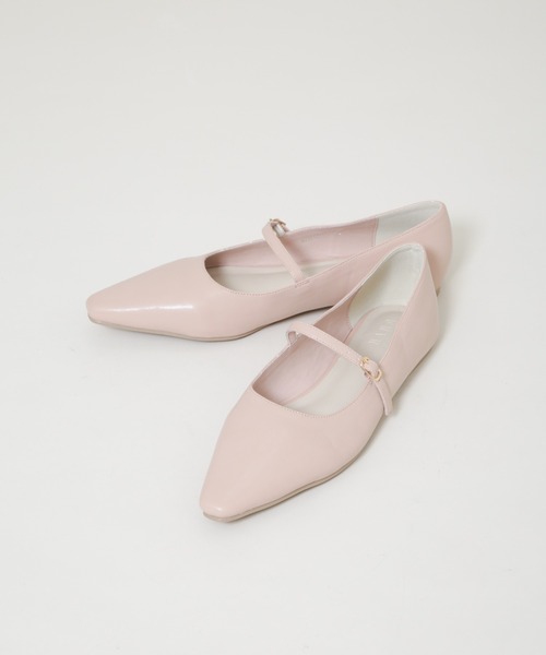 NANO universe(ナノユニバース)の「メリージェーンフラットパンプス(パンプス・レディース・ライトベージュ/ブラック・38/37/36)」の3枚目の写真