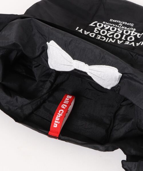 SUPERTHANKS（スーパーサンクス）の「【SUPERTHANKS】HAVE A NICE DAY! ECO BAG（エコバッグ/サブバッグ・レディース・ブラック・FREE）」の4枚目の写真