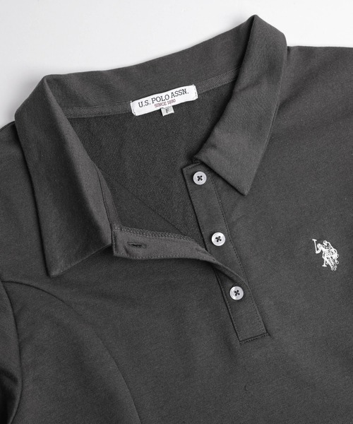 La-gemme（ラジェム）の「U.S. POLO ASSN. ワンポイント刺繍ワンピース（ワンピース・レディース・ダークグレー/ブラック/ライトグレー/ネイビー・フリー）」の15枚目の写真