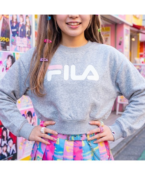 FILA（フィラ）の「SWEATSHIRT（スウェット・レディース・イエロー/杢グレー/ブラック・L/M/XL）」の2枚目の写真