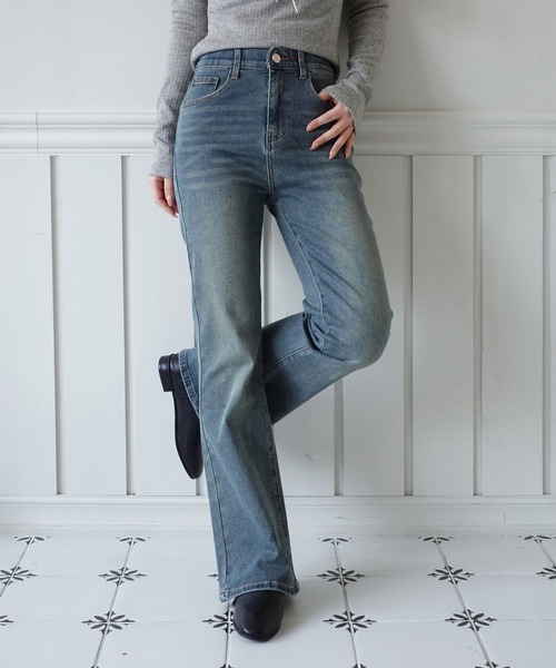 スリムウォッシング ブーツカット デニムパンツ/2026 SS COLLECTION