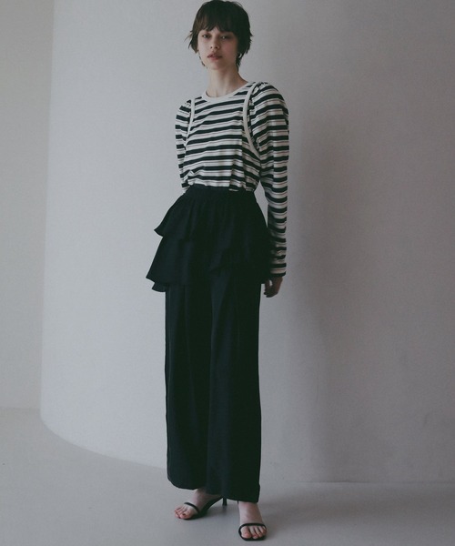 BAYFLOW（ベイフロー）の「【EF(エフ)】フリルパンツ（WOMEN）（その他パンツ・レディース・クリアイエロー/ブラック・FREE）」の3枚目の写真