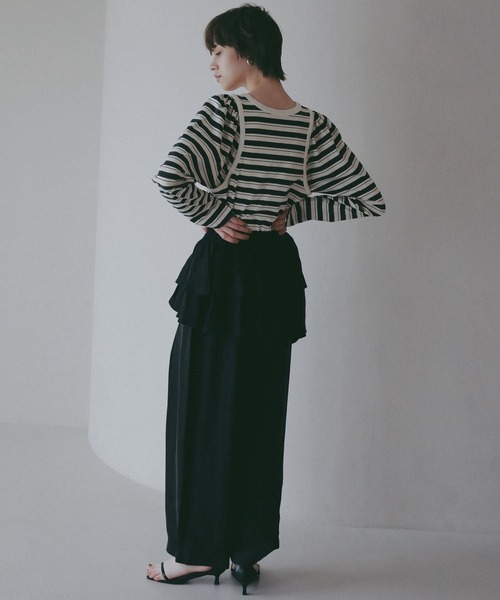 BAYFLOW（ベイフロー）の「【EF(エフ)】フリルパンツ（WOMEN）（その他パンツ・レディース・クリアイエロー/ブラック・FREE）」の5枚目の写真