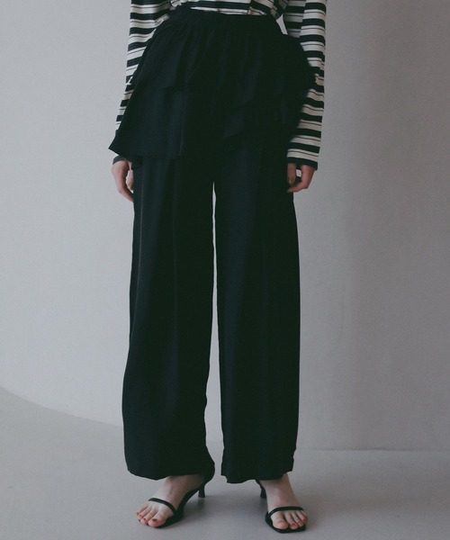 BAYFLOW（ベイフロー）の「【EF(エフ)】フリルパンツ（WOMEN）（その他パンツ・レディース・クリアイエロー/ブラック・FREE）」の6枚目の写真