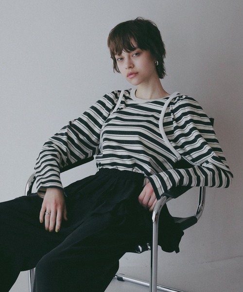 BAYFLOW（ベイフロー）の「【EF(エフ)】フリルパンツ（WOMEN）（その他パンツ・レディース・クリアイエロー/ブラック・FREE）」の10枚目の写真