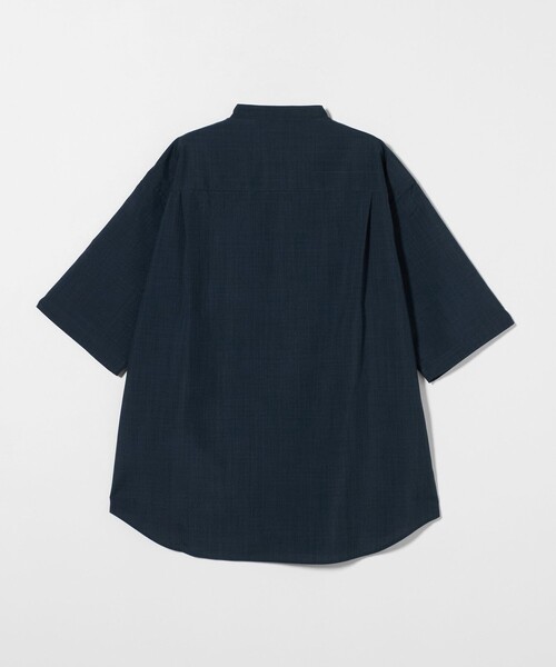A DAY IN THE LIFE UNITED ARROWS(アデイインザライフユナイテッドアローズ)の「メランジ リラックス バンドカラーシャツ<A DAY IN THE LIFE>(シャツ/ブラウス・メンズ・ネイビー/ライトグレー・M/L/S)」の9枚目の写真