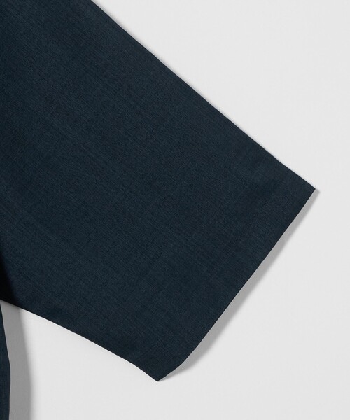 A DAY IN THE LIFE UNITED ARROWS(アデイインザライフユナイテッドアローズ)の「メランジ リラックス バンドカラーシャツ<A DAY IN THE LIFE>(シャツ/ブラウス・メンズ・ネイビー/ライトグレー・M/L/S)」の11枚目の写真