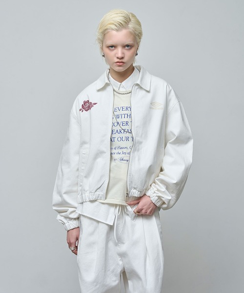 UMBRO(アンブロ)の「(UMBRO)DENIM BLOUSON(ブルゾン・レディース・ブルー/ブラウン/ホワイト・ONE SIZE)」の2枚目の写真